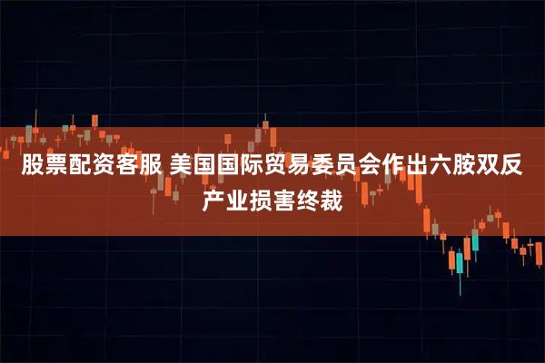 股票配资客服 美国国际贸易委员会作出六胺双反产业损害终裁