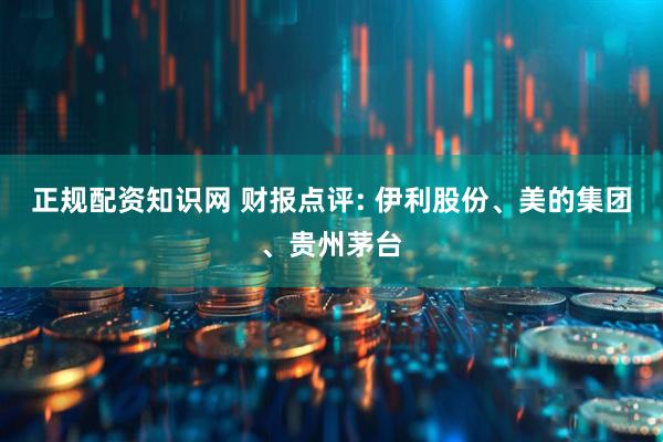 正规配资知识网 财报点评: 伊利股份、美的集团、贵州茅台