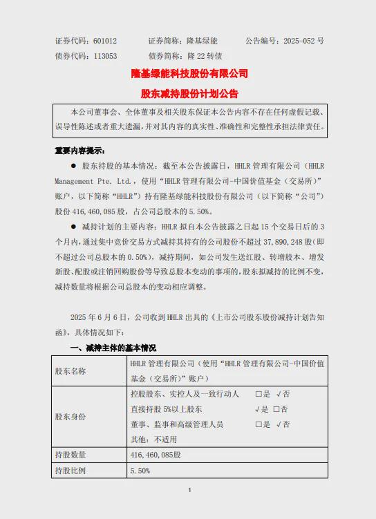 网络配资开户 两大光伏巨头股东减持股份，减持市值超15亿元